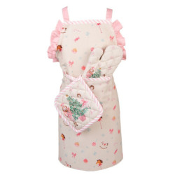 Béžová dětská chňapka - rukavice s Louskáčkem a baletkou Pastel Nutcracker - 12*21 cm