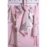 Béžová kulatá bavlněná utěrka Pastel Nutcracker - Ø 80 cm