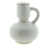 Béžový porcelánový svícen na úzkou svíčku Chrie - Ø 9*10 cm