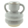 Béžový porcelánový svícen na úzkou svíčku Chrie - Ø 9*9 cm