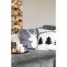 Bílý povlak na polštář se stromky Black&White X-Mas - 45*45 cm
