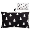 Bílý povlak na polštář se stromky Black&White X-Mas - 30*50 cm