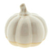 Béžová  porcelánová dekorace dýně Chrie L - Ø 11*10 cm