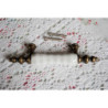 Keramická úchytka / madlo šedá kostka - 12*1,5* 3 cm