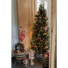 Červené antik závěsné kovové srdce M - 15*3*15 cm