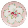 Růžový porcelánový dezetní talířek Laverne - Ø 20*2 cm