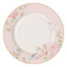 Porcelánový jídelní talíř s růžovými květy Rosa - Ø 27*2 cm