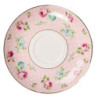 Růžový porcelánový šálek s podšálkem Laverne - Ø 15*8 / 250 ml