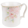 Porcelánový hrnek s růžovými květy Rosa - 13*9*9 cm / 414 ml