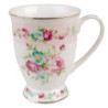 Růžový porcelánový hrneček Laverne - 12*9*10 cm / 296 ml