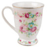 Růžový porcelánový hrneček Laverne - 12*9*10 cm / 296 ml