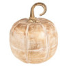 Zlatá dekorativní dřevěná socha dýně Pumpkin - Ø20*20 cm