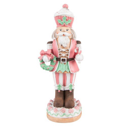 Dekorace Louskáček v růžovém - 9*6*24 cm