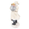 Béžová dekorace Santa s pytlem hraček - 11*9*21 cm