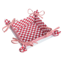 Oboustranný košíček na pečivo Petit Plaisir - 35*35*8 cm