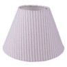Béžové pruhované látkové stínidlo lampy - Ø 23*15 cm / E27