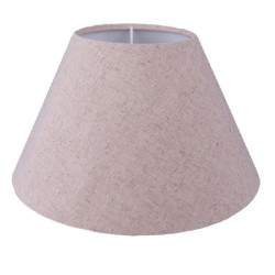 Béžové bavlněné stínidlo na stolní lampu Mrao - Ø23*15 cm / E27