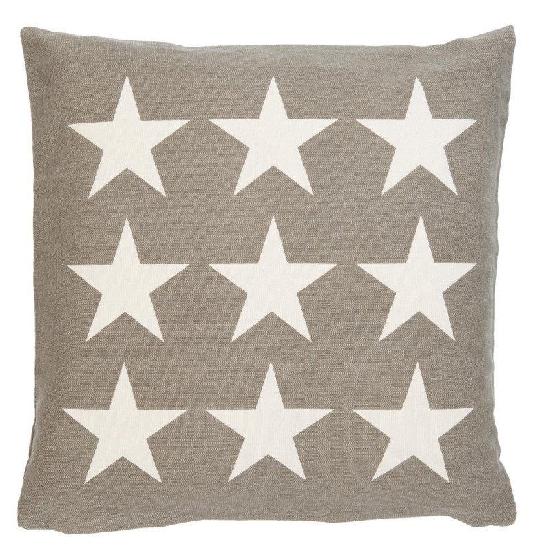 Khaki povlak na polštář s hvězdami Stars - 50*50cm