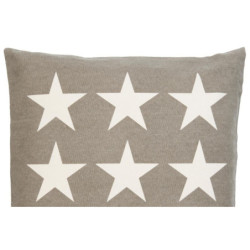 Khaki povlak na polštář s hvězdami Stars - 50*50cm