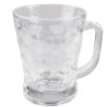 Transparentní skleněný hrnek na nápoj - 10*8*10 cm / 230 ml