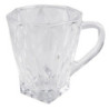 Transparentní skleněný hrnek na nápoj - 10*9*8 cm / 170 ml