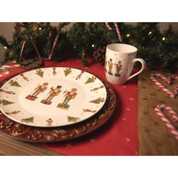 Porcelánový vánoční hrnek s Louskáčky Happy Little Christmas  - 12*8*10 cm / 300 ml