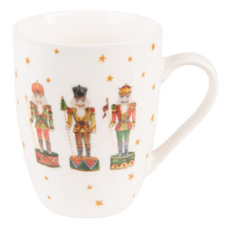 Porcelánový vánoční hrnek s Louskáčky Happy Little Christmas  - 12*8*10 cm / 300 ml