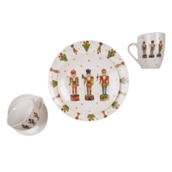 Porcelánový vánoční hrnek s Louskáčky Happy Little Christmas  - 12*8*10 cm / 300 ml