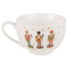 Porcelánový šálek s podšálkem s Louskáčky Happy Little Christmas  - 12*9*6 cm / Ø 14*2 cm / 200 ml