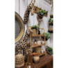 Přírodní ratanový vintage stojan se 3mi policemi Vio - 50*23*70 cm