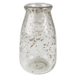 Skleněná transparentní foukaná váza Sandy - Ø 11*20 cm