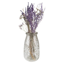 Skleněná transparentní foukaná váza Sandy - Ø 11*20 cm