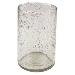 Skleněná transparentní foukaná váza Sandy - Ø 10*15 cm