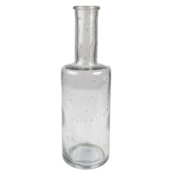 Skleněná transparentní foukaná váza Sandy - Ø 11*34 cm
