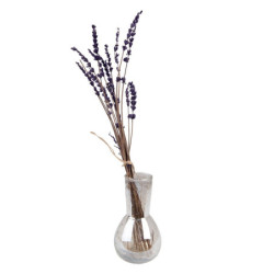 Skleněná transparentní váza Milia - Ø 7*14 cm