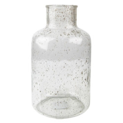 Skleněná transparentní foukaná váza Sandy - Ø 18*32 cm