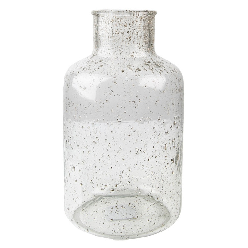 Skleněná transparentní foukaná váza Sandy - Ø 18*32 cm