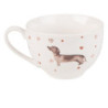 Porcelánový šálek s podšálkem s jezevčíkem Dachshund Love - 12*9*6cm / 200 ml