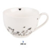 Porcelánový šálek s podšálkem s květinami Flora And Fauna - 12*9*6cm / 200ml