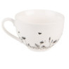 Porcelánový šálek s podšálkem s květinami Flora And Fauna - 12*9*6cm / 200ml