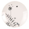Porcelánový dezertní talíř s květinami Flora And Fauna - Ø 20cm