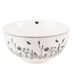 Porcelánová miska s květinami Flora And Fauna - Ø 14*7cm/ 500ml