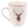 Porcelánový hrnek s jelenem Cosy Lodge - 12*8*10 cm / 300 ml
