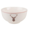 Porcelánová miska s jelenem Cosy Lodge - Ø 14*7cm/ 500ml