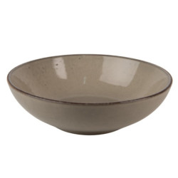 Šedo-zelený keramický talíř/ mísa Groa - Ø 18*6 cm / 500ml