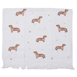 Kuchyňský froté ručník s jezevčíkem Dachshund Love - 40*66 cm