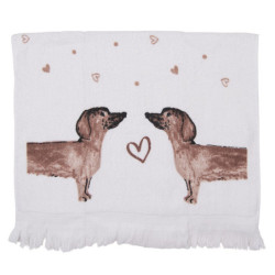 Kuchyňský froté ručník s jezevčíky Dachshund Love - 40*66 cm
