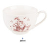 Porcelánový šálek s podšálkem Pretty Forest - 12*9*6 cm / Ø 14*2 cm / 200 ml