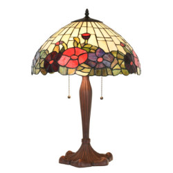 Stolní lampa Tiffany Loretta - 42x60 cm E27/max 2x60W