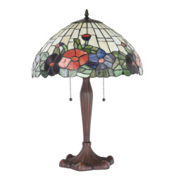 Stolní lampa Tiffany Loretta - 42x60 cm E27/max 2x60W